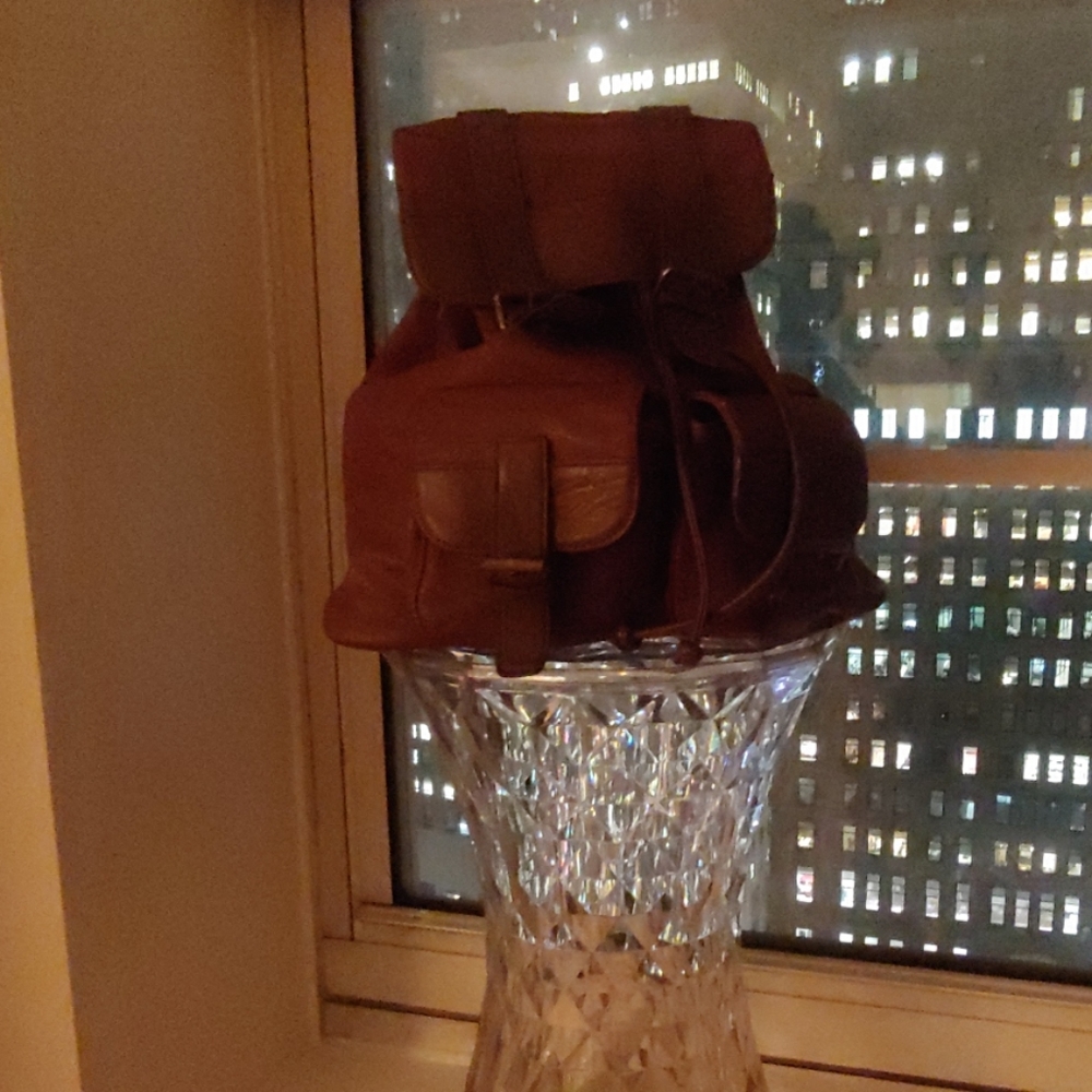 Large Leather Backpack - image 1